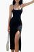 Elegant Side Slit Midi Dress